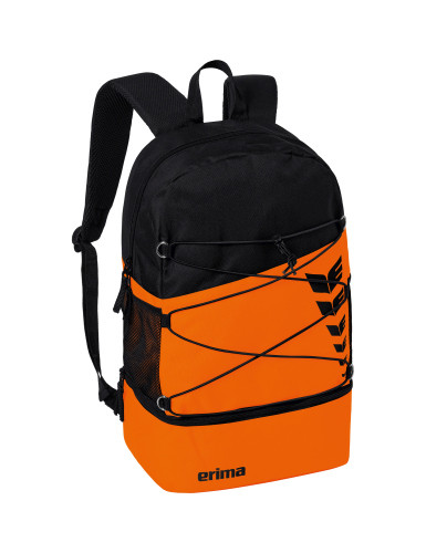 ERIMA Six Wings Rucksack orange/schwarz